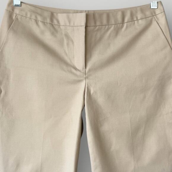 Halogen Taylor Fit Tapered Leg Mid Rise Casual Pants Stretchy Size 8 Natural - Picture 3 of 12